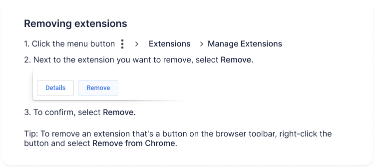 How to remove this extension from Chrome